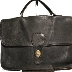 Vintage Coach Bonnie Cashin Slim Clutch / Portfolio Black Tan Leather …